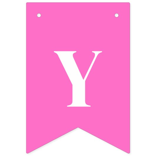 Neon Roze Effen Kleur Custom Vlaggetjes (Tweede vlag)