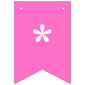 Neon Roze Effen Kleur Custom Vlaggetjes (Eerste vlag)