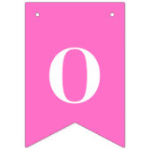 Neon Roze Effen Kleur Custom Vlaggetjes (Derde vlag)