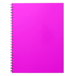 Neon Roze Effen Kleur Minimalistisch Notitieboek