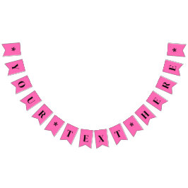 Neon Roze Effen Kleur | Op Maat Vlaggetjes