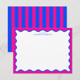 Neon Roze & Elektrisch Blauwe Golfkaart Kaart