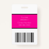 Neon Roze en de Zwarte Gebeurtenis van de Gradiënt Badge (Achterkant)