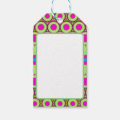 Neon roze en groen cadeaulabel (Voorkant)