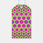 Neon roze en groen cadeaulabel (Achterkant)
