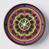 Neon roze en groene caleidoscoop ontwerp (Voorkant)