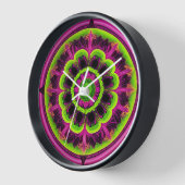 Neon roze en groene caleidoscoop ontwerp (Hoek)