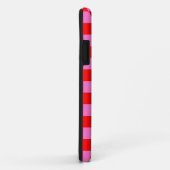 Neon Roze en Rood Geruite Checkerboard Case-Mate iPhone Case (Achterkant/rechts)