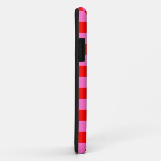 Neon Roze en Rood Geruite Checkerboard Case-Mate iPhone Case (Achterkant/rechts)