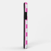 Neon Roze en Wit Geruite Checkerboard  Case-Mate iPhone Case (Achterkant/rechts)