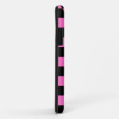 Neon Roze en Zwart Geruite Checkerboard  Case-Mate iPhone Case (Achterkant/rechts)