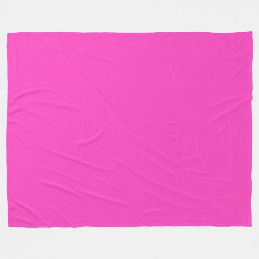 Neon roze fleece deken (Voorkant (Horizontaal))