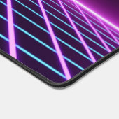 Neon Roze Futuristische Retro Stijl 80s Videospel Bureaumat (Hoek)
