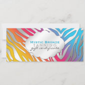 Neon Roze & Geel Zebraprint Cadeaubonnen (Voorkant)