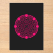 Neon Roze Geometrische Acryl Uitnodigen -  Acryl Uitnodigingen (Voorkant)