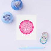 Neon Roze Geometrische Mandala Flyer - (Enkel)