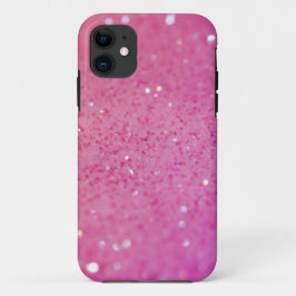 Neon Roze Glitter Schittering iPhone 11 Hoesje