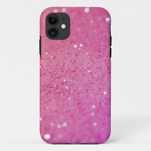 Neon Roze Glitter Schittering Case-Mate iPhone Case (Achterkant)