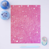 Neon Roze Glitter Schittering Flyer (Enkel)
