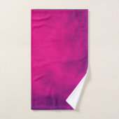 Neon Roze Gradient Badkamer Handdoek Set – Aanpass (Handdoek)
