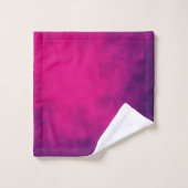Neon Roze Gradient Badkamer Handdoek Set – Aanpass (Wasdoekje)