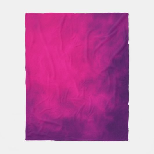 Neon Roze Gradient Fleece Deken – (Voorkant)
