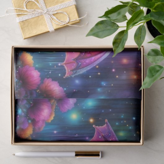 Neon roze grillige paraplu decoupage papier (Geschenk)