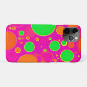 Neon Roze & Groen Retro Cirkel Ontwerp Case-Mate iPhone Case (Achterkant (horizontaal))