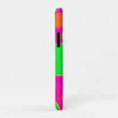 Neon Roze & Groen Retro Cirkel Ontwerp Case-Mate iPhone Case (Achterkant/rechts)
