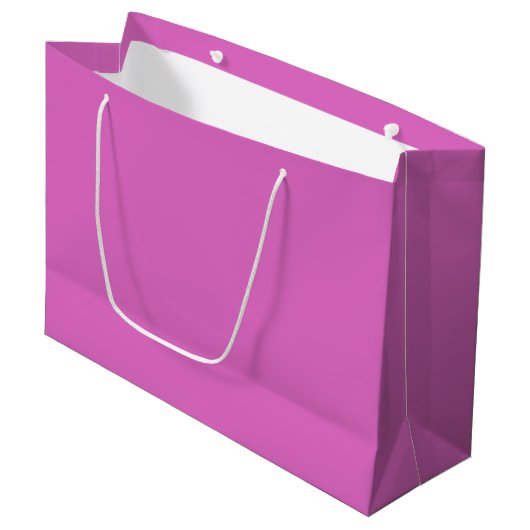 Neon Roze Groot Cadeauzakje (Voorkant Gekanteld)