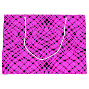 Neon roze groot cadeauzakje