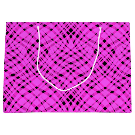 Neon roze groot cadeauzakje (Voorkant)