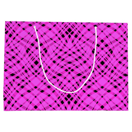 Neon roze groot cadeauzakje (Achterkant)