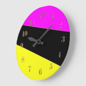 Neon roze grote klok (Hoek)