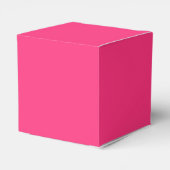 Neon Roze Hart Favor Doos Bedankdoosjes (Achterkant)