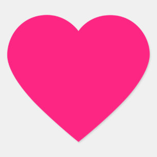 Neon Roze Hartstickers – Aanpasbaar & Bulk Hart Sticker