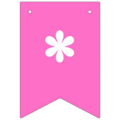 Neon Roze | Het is een meisje! | Aangepast Vlaggetjes (Eerste vlag)