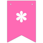 Neon Roze | Het is een meisje! | Aangepast Vlaggetjes (Derde vlag)