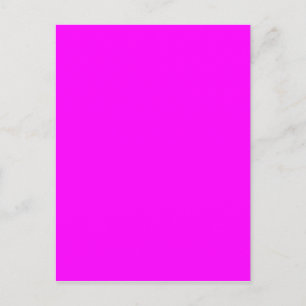 Neon roze hexuitdraai code FF00FF Briefkaart