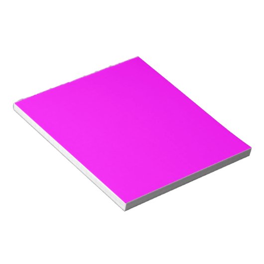 Neon roze hexuitdraai code FF00FF Notitieblok (Schuin)