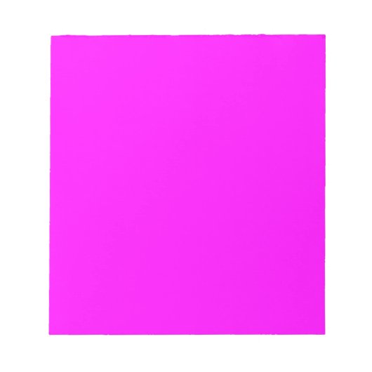 Neon roze hexuitdraai code FF00FF Notitieblok (Voorkant)