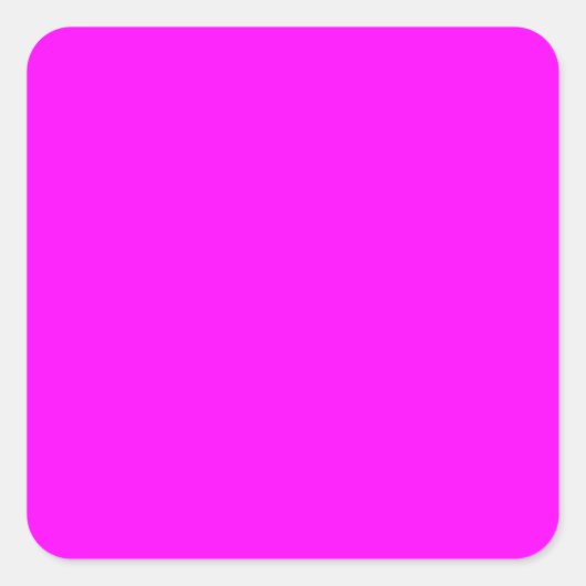 Neon roze hexuitdraai code FF00FF Vierkante Sticker (Voorkant)