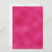 Neon Roze Las Vegas Silhouette Kaart (Achterkant)
