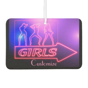 Neon Roze Meisjes Bord Thunder_Cove Luchtverfrisser