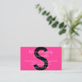Neon Roze Microneedling Nazorg Poster Instructie Visitekaartje (Staand voorkant)