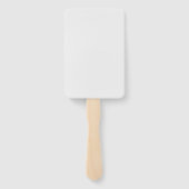 Neon Roze Moderne Rectangle Fans – Handwaaier (Achterkant)