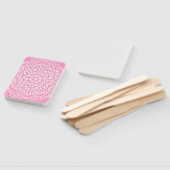 Neon Roze Moderne Rectangle Fans – Handwaaier (Niet-gemonteerd)