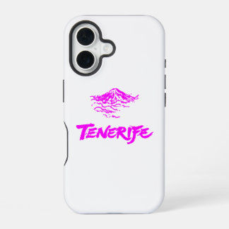 Neon Roze Mount Teide Tenerife Vulkaan iPhone 16 Hoesje