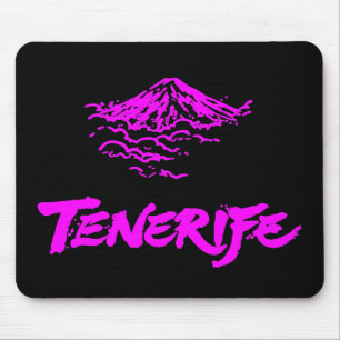 Neon Roze Mount Teide Tenerife Vulkaan Muismat