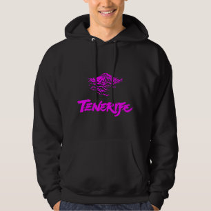 Neon Roze Mount Teide Tenerife Vuurberg Hoodie